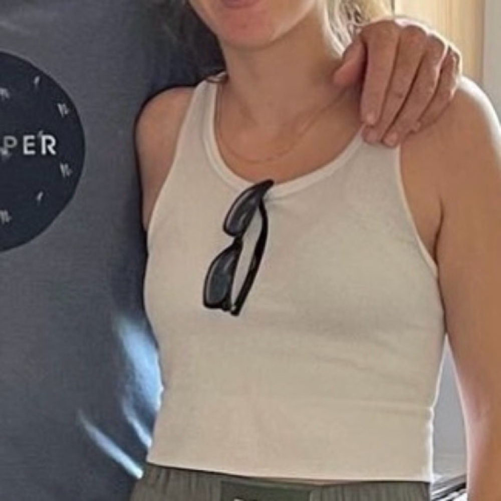 Off White Crop Top